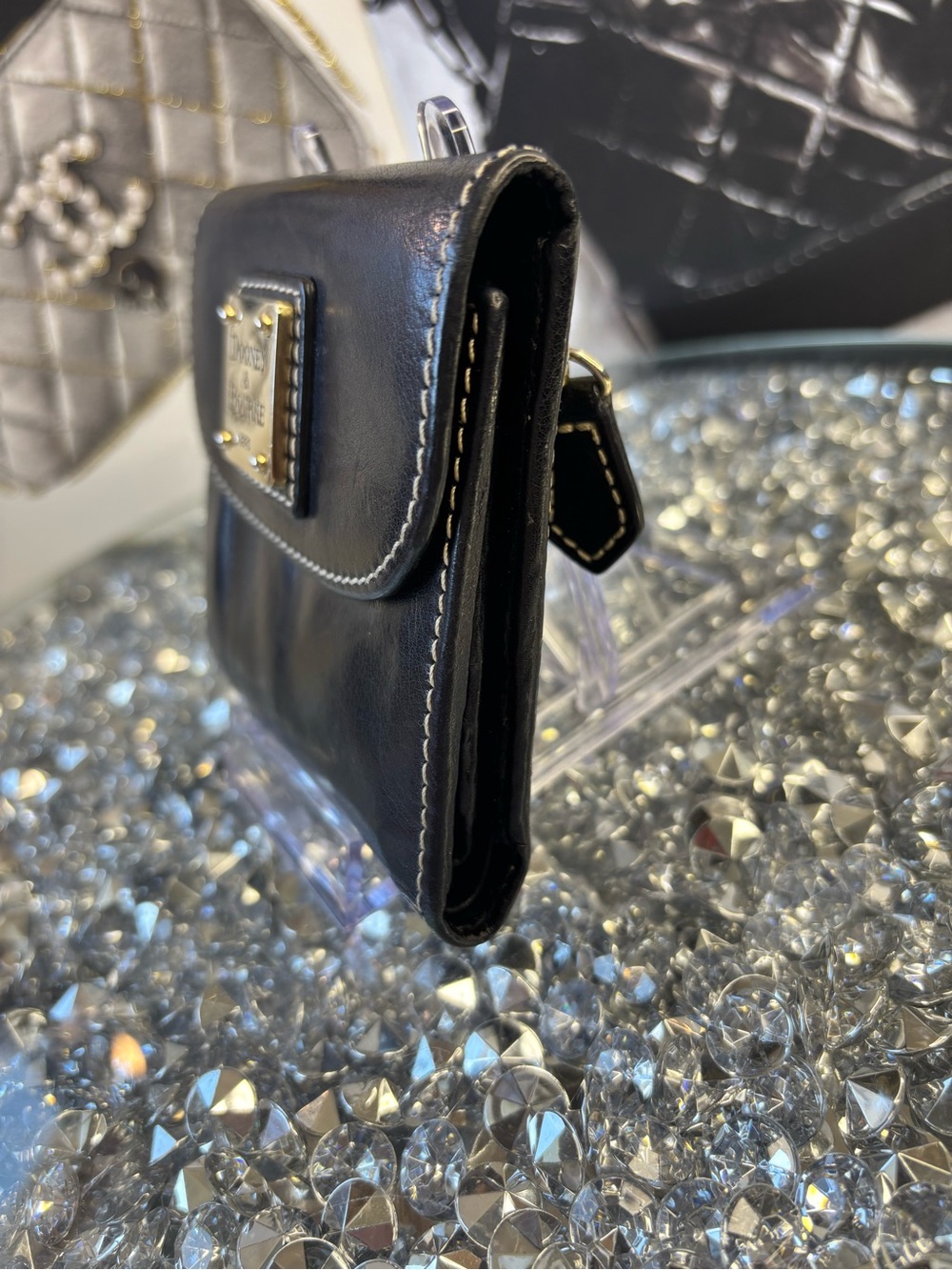 Dooney & Bourke Anniversary Edition black leather wallet EUC - Picture 7 of 12